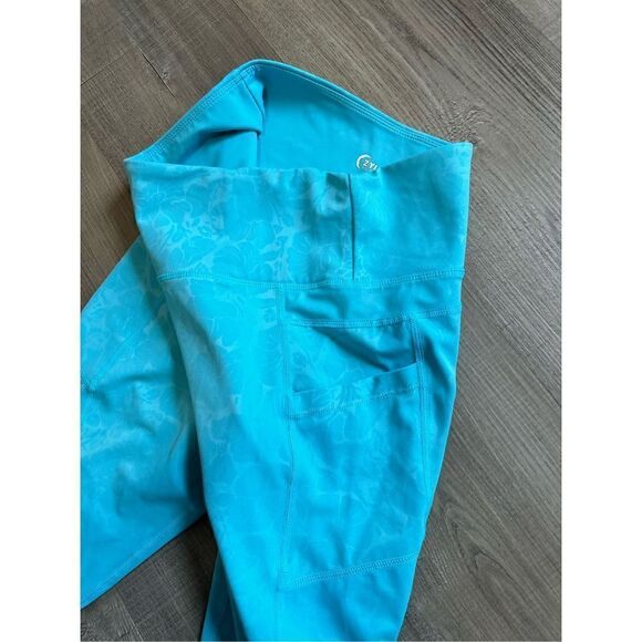 Zyia Active Women’s Small Blue Seamless High Waisted Active Leggings Stretch - Picture 11 of 11